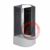 Душ.каб. Niagara Eco E90/70/40L/TN/BK (900х700х1950) 4 места